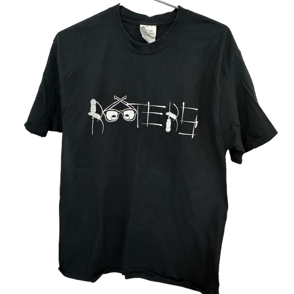 Rooters Pulp Daddy Plumbing Icon Men’s L Black & White T-Shirt